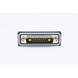 1 pcs - Norcomp CDF 25 Way Right Angle Solder D-sub Connector Plug, 2.77mm Pitch, with 4-40 Screw Locks