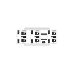 10 pcs - TE Connectivity, 250 HSG F-SPRING 3 Way Crimp Terminal Housing, Natural