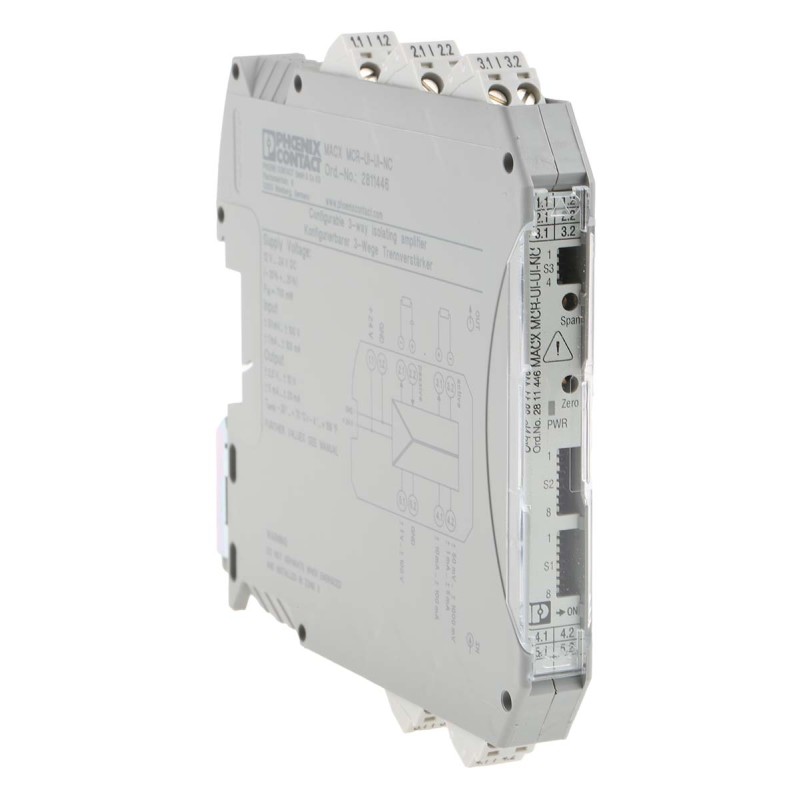 1 pcs - Phoenix Contact 1 Channel Galvanic Barrier, Isolating Amplifier, Current, Voltage Input, Current, Voltage Output, ATEX