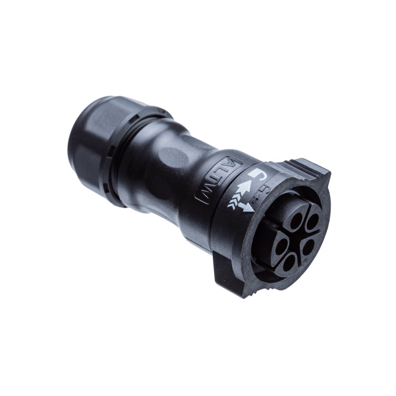 1 pcs - Amphenol Circular Connector, 5 Contacts, Cable Mount, Socket, Female, IP68, X-Lok Series