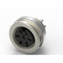 1 pcs - RS PRO 7 Pole Din, 5A, 250 V IP40, Screw Lock, Female, Panel Mount