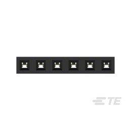 10 pcs - TE Connectivity AMPMODU Series Straight Through Hole Mount PCB Socket, 6-Contact, 1-Row, 2mm Pitch, Solder Termination