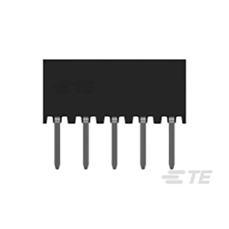 10 pcs - TE Connectivity AMPMODU Series Straight Through Hole Mount PCB Socket, 10-Contact, 2-Row, 2mm Pitch, Solder Terminatio