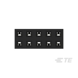 10 pcs - TE Connectivity AMPMODU Series Straight Through Hole Mount PCB Socket, 10-Contact, 2-Row, 2mm Pitch, Solder Terminatio