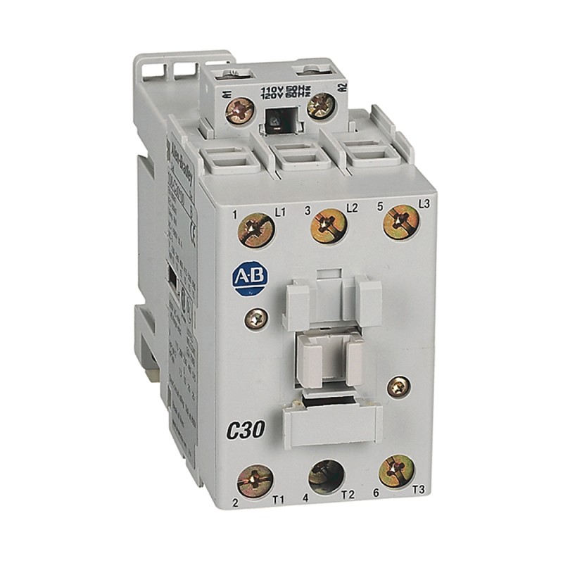1 pcs - Rockwell Automation 100-C Series Contactor, 24 V dc Coil, 3-Pole, 30 A, 26 kW, 3NO, 690 V ac