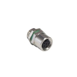 1 pcs - Bulgin Circular Connector, 6 Contacts, Panel Mount, M8 Connector, Socket, Female, IP67, Buccaneer M8 Series