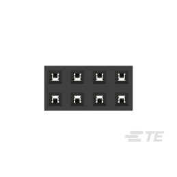 10 pcs - TE Connectivity AMPMODU Series Straight Through Hole Mount PCB Socket, 8-Contact, 2-Row, 2mm Pitch, Solder Termination