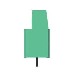 10 pcs - TE Connectivity PCB Terminal Block, 3-Contact, 5.08mm Pitch, Board Mount, 1-Row