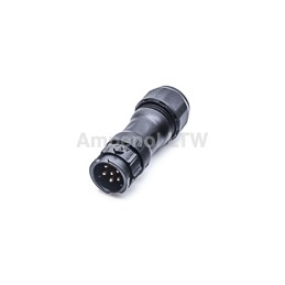 1 pcs - Amphenol Industrial Circular Connector, 6 Contacts, Cable Mount, Plug, Male, IP68, X-Lok Series