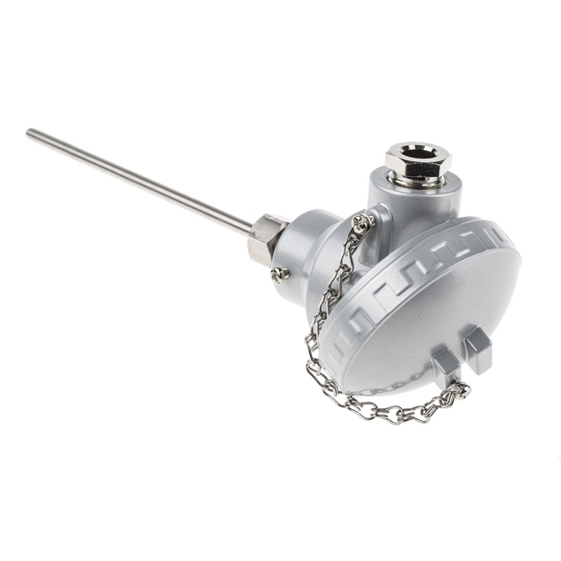 1 pcs - RS PRO PT100 RTD Sensor, 6mm Dia, 150mm Long, 3 Wire, G1/2, Class B +450°C Max