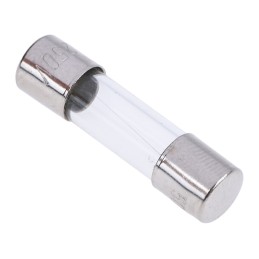10 pcs - RS PRO 100mA F Glass Cartridge Fuse, 5 x 20mm
