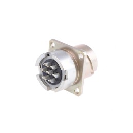 1 pcs - Souriau Circular Connector, 7 Contacts, Panel Mount, Socket, Female, IP65, 840 Series