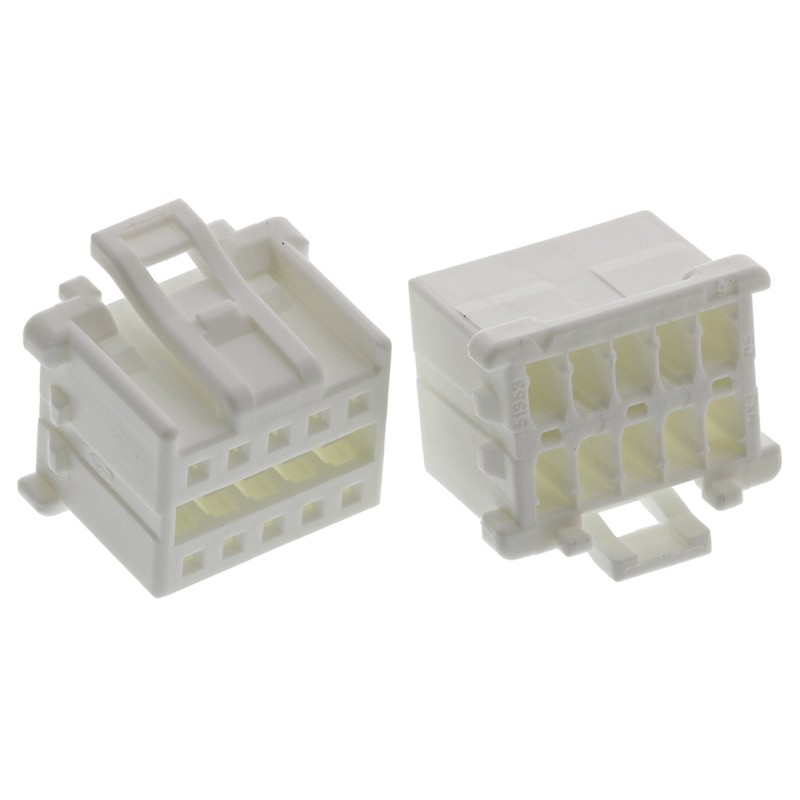 10 pcs - Molex, MicroClasp Female Connector Housing, 2mm Pitch, 10 Way, 2 Row