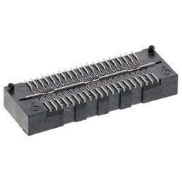 1 pcs - Samtec QSE Series Straight Surface Mount PCB Socket, 40-Contact, 2-Row, 0.8mm Pitch, Solder Termination