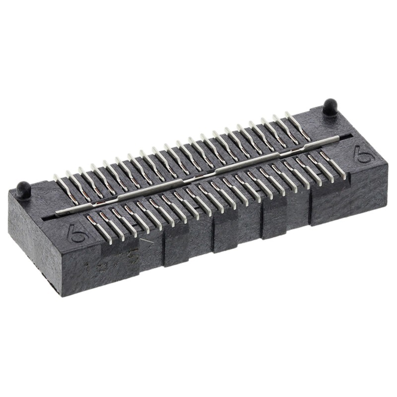 1 pcs - Samtec QSE Series Straight Surface Mount PCB Socket, 40-Contact, 2-Row, 0.8mm Pitch, Solder Termination