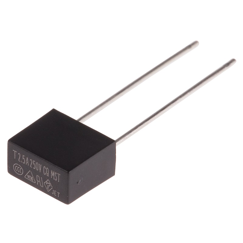 10 pcs - RS PROPC Board Non Resettable Fuse, Radial 2.5A, 250V ac