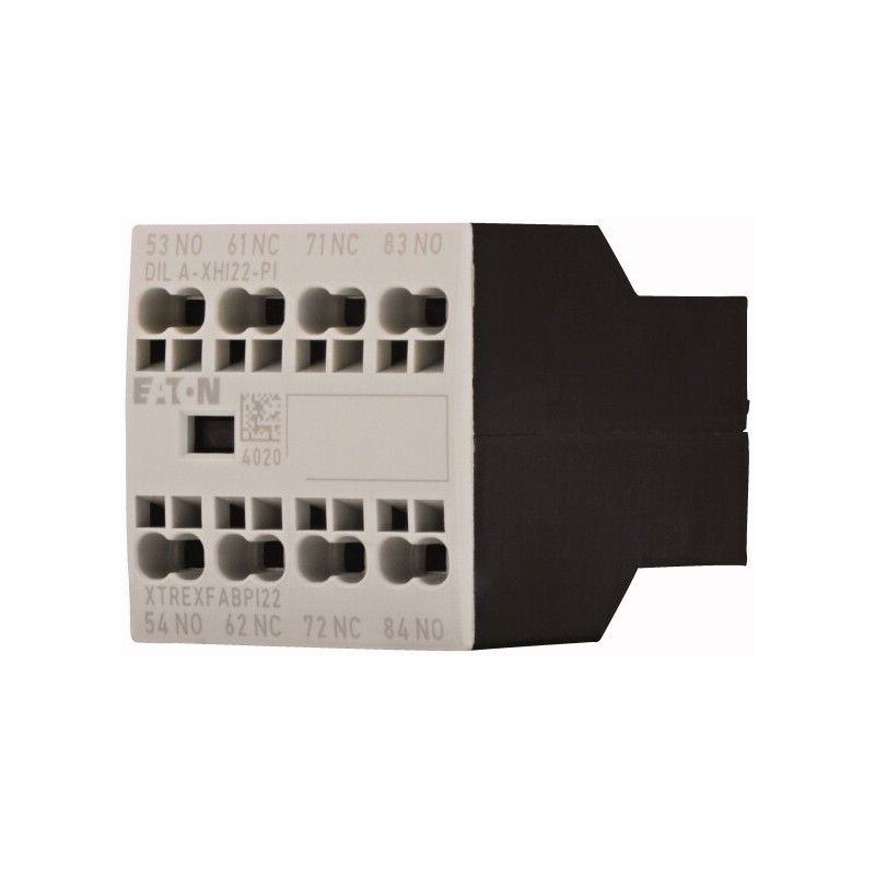 1 pcs - Eaton Auxiliary Contact, 4 Contact, 2 NC, 2 NO, Front Fixing