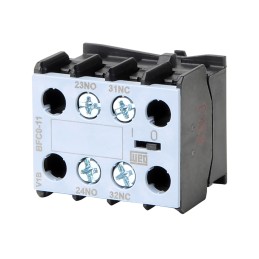 1 pcs - WEG Auxiliary Contact Block, 2 Contact, 1NC + 1NO, Front Mount