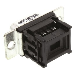 1 pcs - Amphenol DFR 9 Way Right Angle Cable Mount D-sub Connector Plug, 2.74mm Pitch