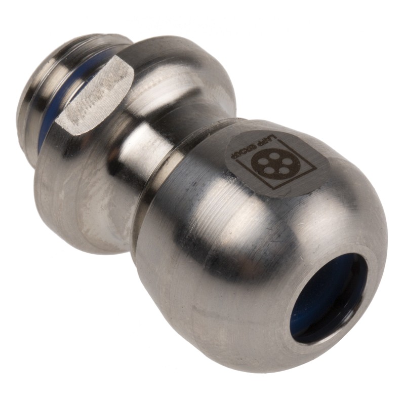 5 pcs - Lapp SKINTOP Series Metallic Stainless Steel Cable Gland, M12 Thread, 4mm Min, 7mm Max, IP68, IP69