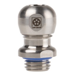 5 pcs - Lapp SKINTOP Series Metallic Stainless Steel Cable Gland, M12 Thread, 4mm Min, 7mm Max, IP68, IP69