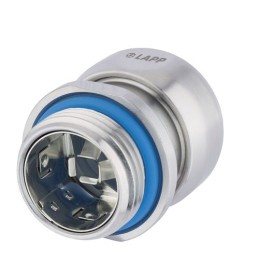5 pcs - Lapp SKINTOP Series Metallic Stainless Steel Cable Gland, M12 Thread, 4mm Min, 7mm Max, IP68, IP69