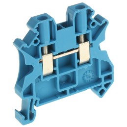 10 pcs - Phoenix Contact UT 4 BU Series Blue Feed Through Terminal Block, 0.14 - 4mm², Single-Level, Screw Termination,