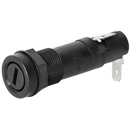 100 pcs - Schurter 10A Panel Mount Fuse Holder for 6.3 x 32, 5 x 20mm Fuse, 1P, 250V ac