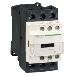 1 pcs - Schneider Electric Contactor, 110 V dc Coil, 3-Pole, 32 A, 18.5 kW, 3NO