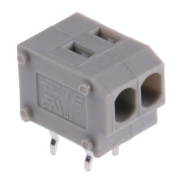 10 pcs - TE Connectivity PCB Terminal Block, 2-Contact, 3.81mm Pitch, Through Hole Mount, 1-Row, Solder Termination