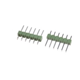 10 pcs - TE Connectivity AMPMODU MOD II Series Straight Through Hole Pin Header, 6 Contact(s), 2.54mm Pitch, 1 Row(s), Unshroud