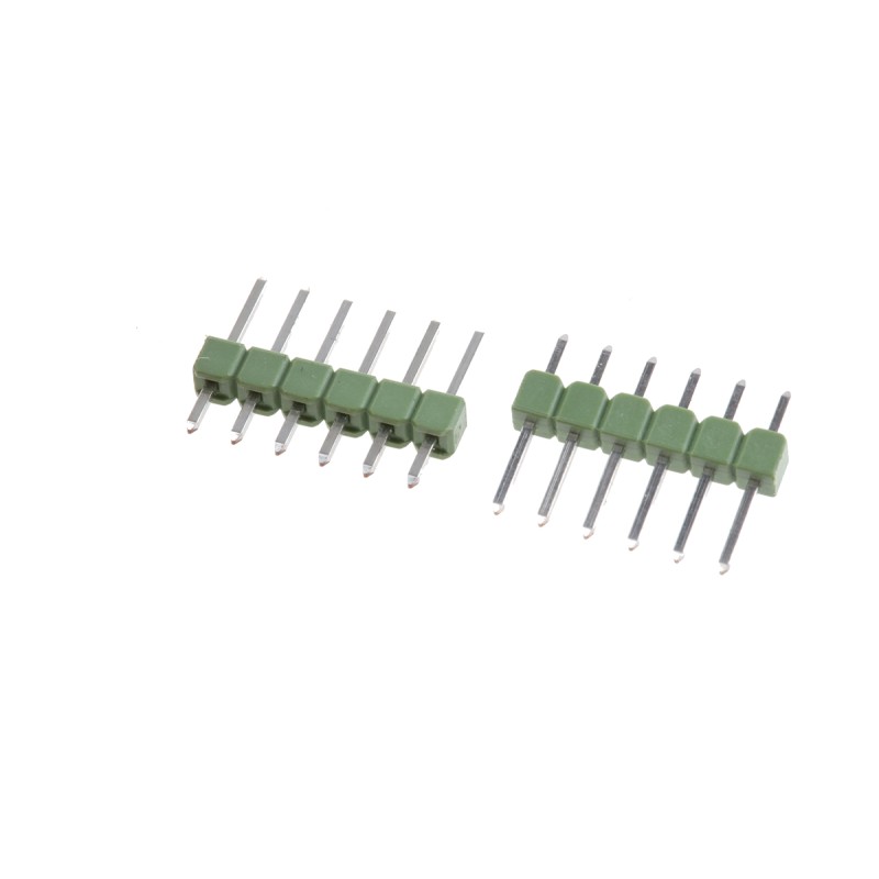 10 pcs - TE Connectivity AMPMODU MOD II Series Straight Through Hole Pin Header, 6 Contact(s), 2.54mm Pitch, 1 Row(s), Unshroud