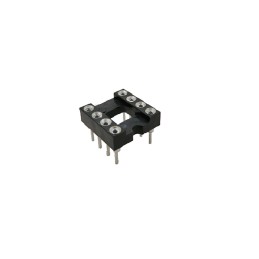 60 pcs - RS PRO 2.54mm Pitch 8 Way, Through Hole Turned Pin IC Dip Socket, 3A