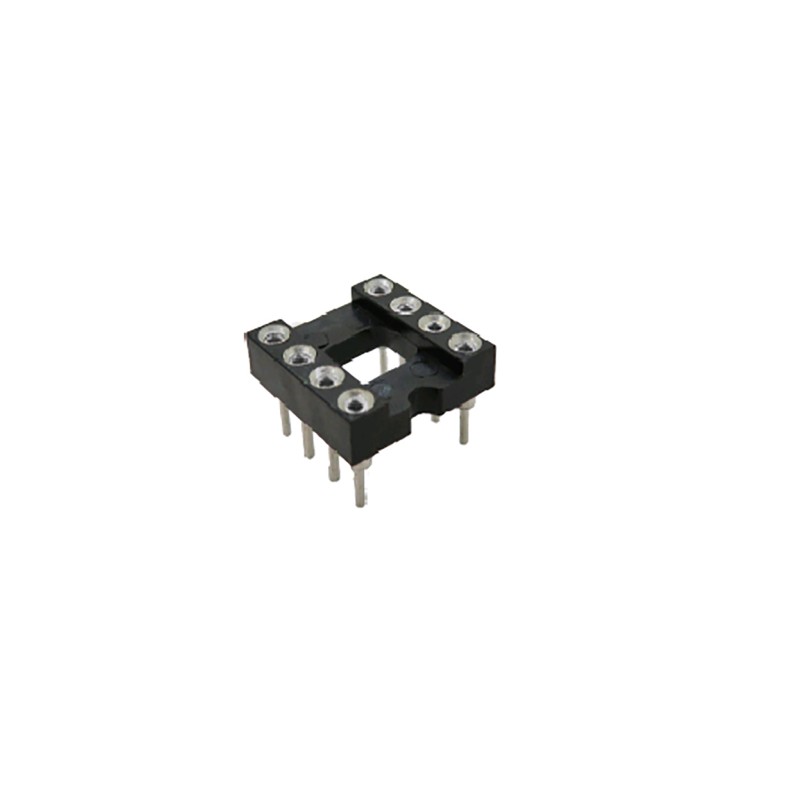 60 pcs - RS PRO 2.54mm Pitch 8 Way, Through Hole Turned Pin IC Dip Socket, 3A