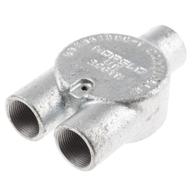 5 pcs - RS PRO Y Box, Conduit Fitting, 25mm Nominal Size, Steel