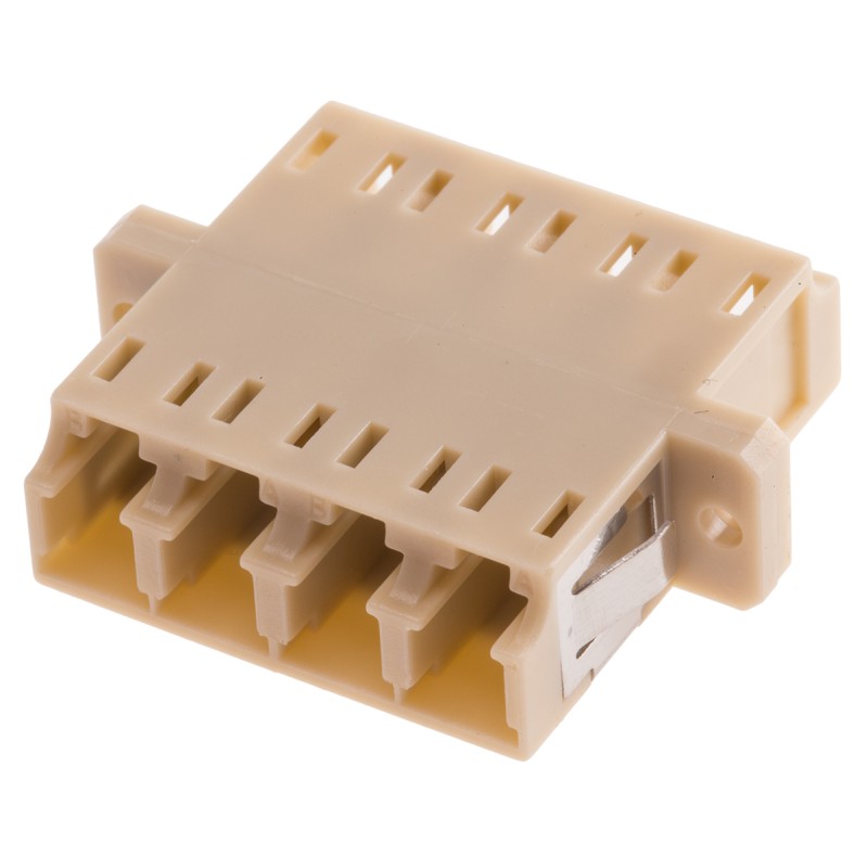 1 pcs - RS PRO LC to LC Multimode Duplex Fibre Optic Adapter, 0.1dB Insertion Loss