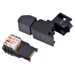 1 pcs - Telegartner UFP8 Series Male RJ45 Connector, Cable Mount, Cat6a