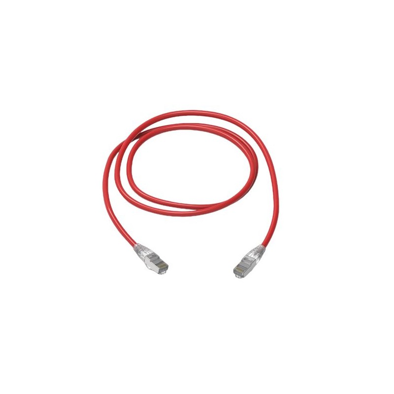 1 pcs - Amphenol Industrial Cat6a RJ45 to RJ45 Ethernet Cable, S/FTP, Red, 7m