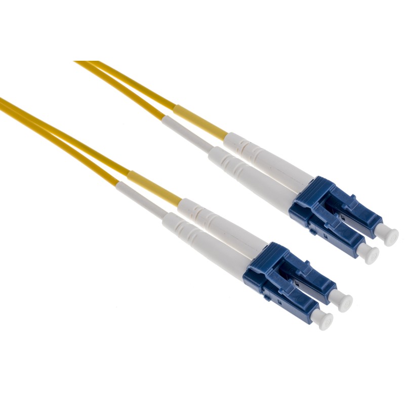1 pcs - RS PRO LC to LC Simplex Single Mode OS1, OS2 Fibre Optic Cable, 900μm, Yellow, 15m