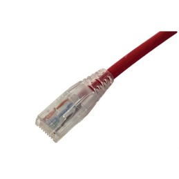 1 pcs - Amphenol Industrial Cat6 RJ45 to RJ45 Ethernet Cable, Unshielded, Red, 1m