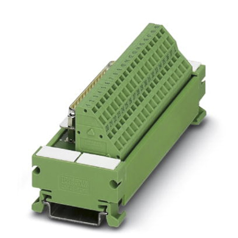 1 pcs - Phoenix Contact 50-Contact Female Interface Module, D-sub Connector, DIN Rail Mount, 2.5A