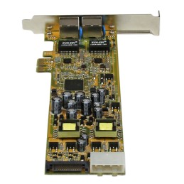 1 pcs - Startech 2 Port PCIe RJ45 Network Card, 10/100/1000Mbit/s