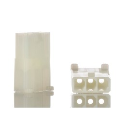 10 pcs - Molex Male Connector Housing, 4.8mm Pitch, 3 Way, 1 Row