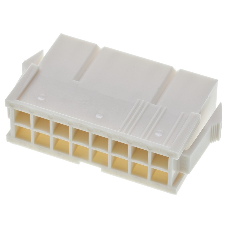 10 pcs - Molex, Mini-Fit Jr Male Connector Housing, 4.2mm Pitch, 16 Way, 2 Row