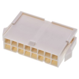 10 pcs - Molex, Mini-Fit Jr Male Connector Housing, 4.2mm Pitch, 16 Way, 2 Row