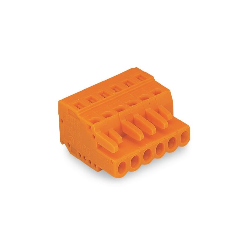 5 pcs - Wago 231 Series PCB Terminal, 4-Contact, 5.08mm Pitch, Cable Mount, 1-Row, Cage Clamp Termination