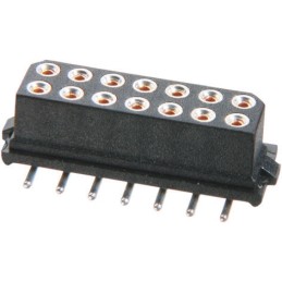 1 pcs - HARWIN m80 Series Straight Surface Mount PCB Socket, 10-Contact, 2-Row, 2mm Pitch, Solder Termination