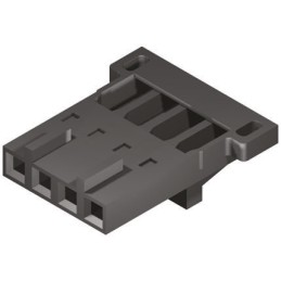 10 pcs - Molex, SL Female Connector Housing, 2.54mm Pitch, 4 Way, 1 Row