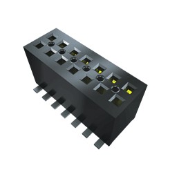 64 pcs - Samtec FLE Series Straight Surface Mount PCB Socket, 14-Contact, 2-Row, 1.27mm Pitch, Solder Termination