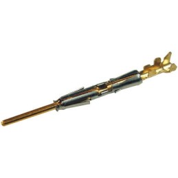 10 pcs - Souriau Male Crimp Circular Connector Contact, Contact Size 16, Wire Size 18 - 16 AWG